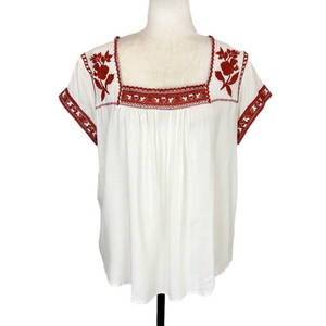 Luna Moon embroidered boho blouse